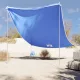Kék strandnapernyő homokrögzítőkkel 214 x 236 cm