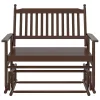 Barna tömör nyárfa hintapad 118 x 70 x 104,5 cm