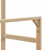 Bambusz ruhaállvány polcokkal és kerekekkel 90x35x155 cm