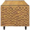Dohányzóasztal 110x45x35 cm tömör fa teakfa