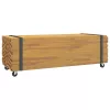 Dohányzóasztal 110x45x35 cm tömör fa teakfa