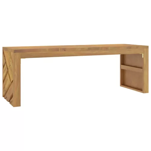 Tömör tíkfa dohányzóasztal 110x35x38 cm