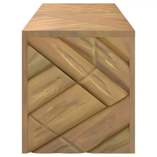Tömör tíkfa dohányzóasztal 110x35x38 cm