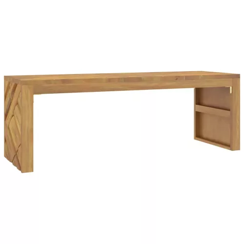 Tömör tíkfa dohányzóasztal 110x35x38 cm