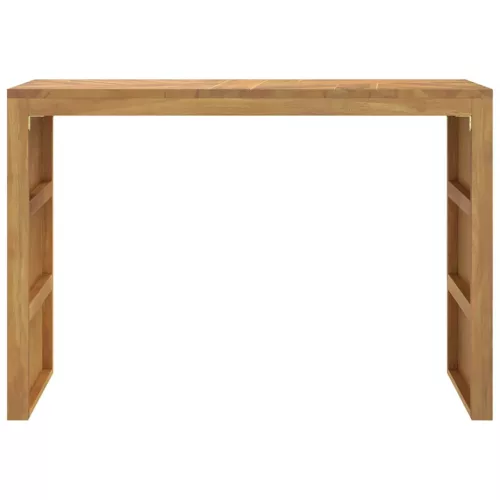 Konzolasztal 110x35x75 cm tömör fa teakfa