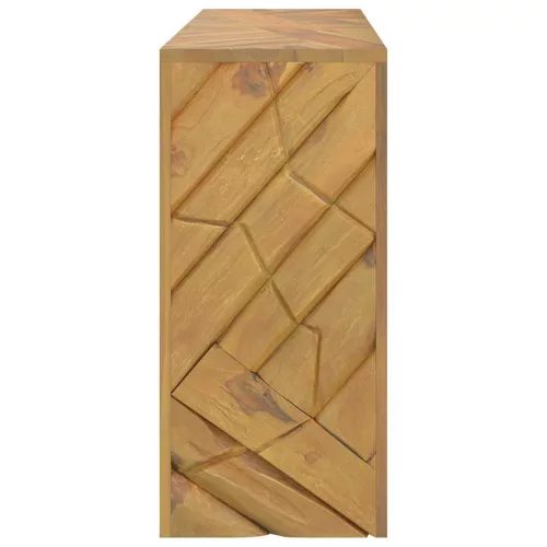 Konzolasztal 110x35x75 cm tömör fa teakfa