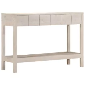 Fehér tömör mangófa tálalóasztal 110 x 35 x 75 cm