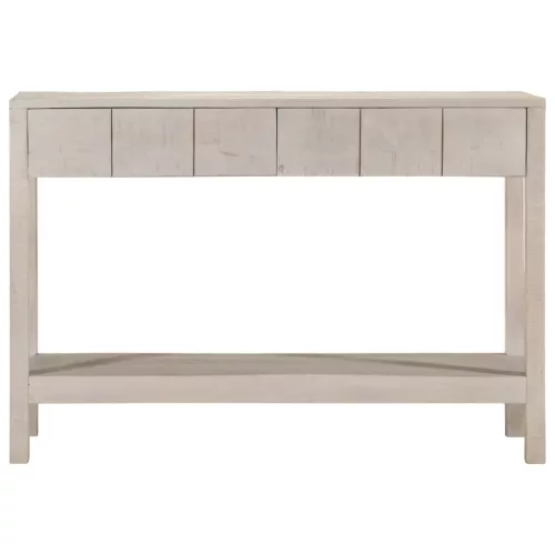 Fehér tömör mangófa tálalóasztal 110 x 35 x 75 cm
