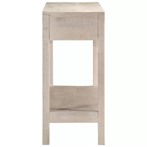Fehér tömör mangófa tálalóasztal 110 x 35 x 75 cm