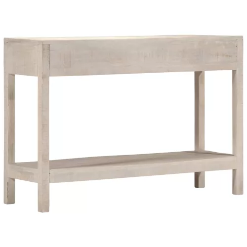 Fehér tömör mangófa tálalóasztal 110 x 35 x 75 cm