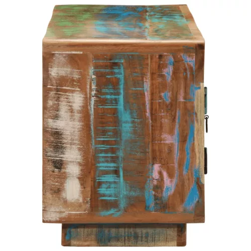 Tömör újrahasznosított fa TV-szekrény 110 x 30 x 40 cm