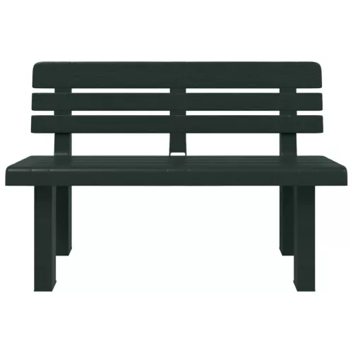 Zöld polipropilén kerti pad 110 x 52 x 71 cm