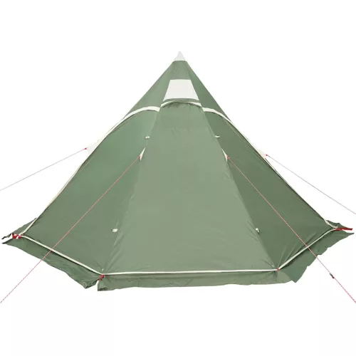 5 személyes zöld vízálló tipi kempingsátor