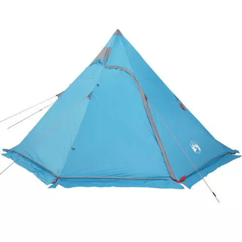 5 személyes kék vízálló tipi kempingsátor