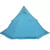 5 személyes kék vízálló tipi kempingsátor
