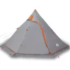 5 személyes szürke vízálló tipi kempingsátor