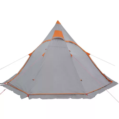 5 személyes szürke vízálló tipi kempingsátor
