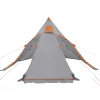5 személyes szürke vízálló tipi kempingsátor