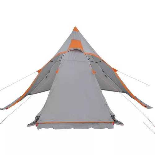 5 személyes szürke vízálló tipi kempingsátor