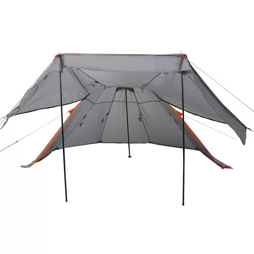 5 személyes szürke vízálló tipi kempingsátor