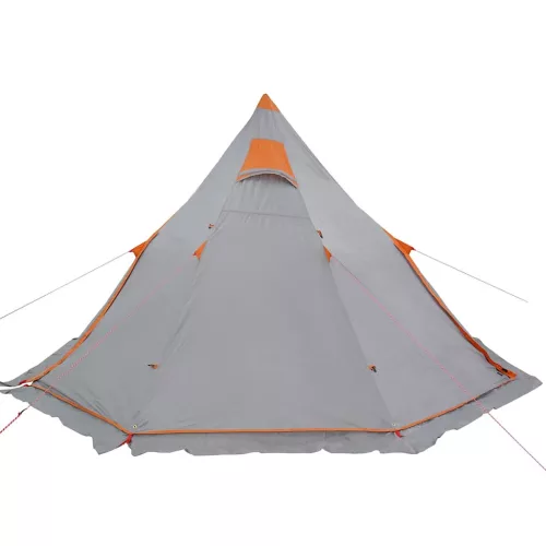 5 személyes szürke vízálló tipi kempingsátor