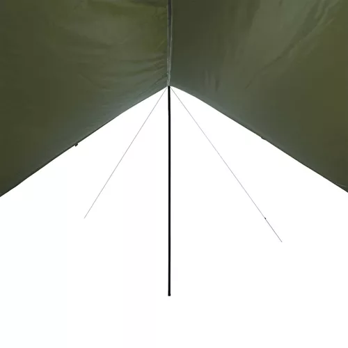 Olívazöld vízálló kempingponyva 438x376x212 cm