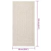 ZIZUR krém juta hatású beltéri és kültéri szőnyeg 60x110cm
