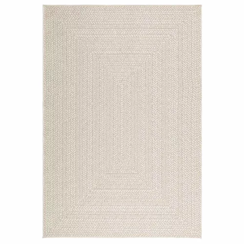 ZIZUR krém juta hatású beltéri és kültéri szőnyeg 140x200 cm