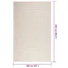 ZIZUR krém juta hatású beltéri és kültéri szőnyeg 160x230 cm