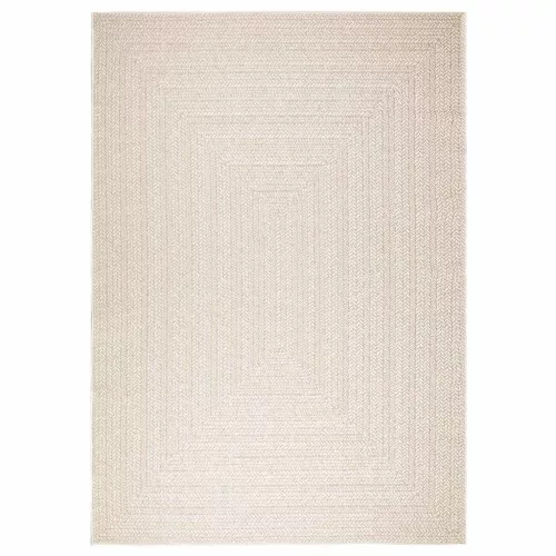 ZIZUR krém juta hatású beltéri és kültéri szőnyeg 200x290 cm