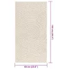ZIZUR krém juta hatású beltéri és kültéri szőnyeg 60x110cm