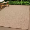ZIZUR bézs juta hatású beltéri és kültéri szőnyeg 60 x 110 cm