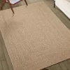 ZIZUR bézs juta hatású beltéri és kültéri szőnyeg 60 x 110 cm