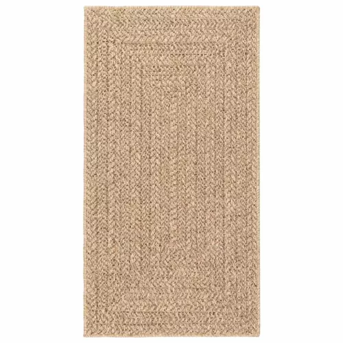 ZIZUR bézs juta hatású beltéri és kültéri szőnyeg 80 x 150 cm