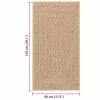 ZIZUR bézs juta hatású beltéri és kültéri szőnyeg 80 x 150 cm