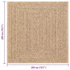 ZIZUR bézs juta hatású beltéri és kültéri szőnyeg 240 x 240 cm