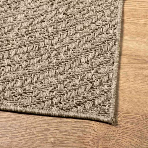ZIZUR bézs juta hatású beltéri és kültéri szőnyeg 80 x 150 cm