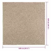 ZIZUR bézs juta hatású beltéri és kültéri szőnyeg 120 x 120 cm