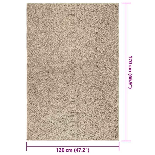 ZIZUR bézs juta hatású beltéri és kültéri szőnyeg 120 x 170 cm