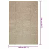 ZIZUR bézs juta hatású beltéri és kültéri szőnyeg 140 x 200 cm