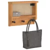 SANDNES tömör fenyőfa falra szerelt kabátállvány 45x12x35 cm