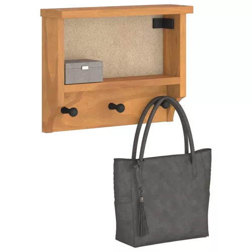 SANDNES tömör fenyőfa falra szerelt kabátállvány 45x12x35 cm
