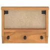 SANDNES tömör fenyőfa falra szerelt kabátállvány 45x12x35 cm