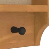 SANDNES tömör fenyőfa falra szerelt kabátállvány 45x12x35 cm