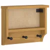 SANDNES tömör fenyőfa falra szerelt kabátállvány 45x12x35 cm