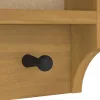 SANDNES tömör fenyőfa falra szerelt kabátállvány 45x12x35 cm