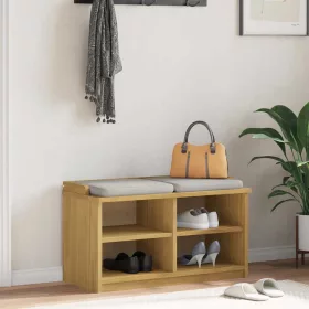 SANDNES tömör fenyőfa előszobapad 87x40x50 cm