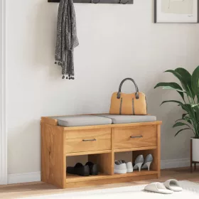 SANDNES tömör fenyőfa előszobapad 87x40x50 cm