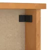 SANDNES tömör fenyőfa falra szerelt kabátállvány 87x12x35 cm