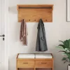 SANDNES tömör fenyőfa falra szerelt kabátállvány 87x30x42 cm